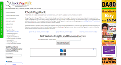 Desktop Screenshot of checkpagerank.net