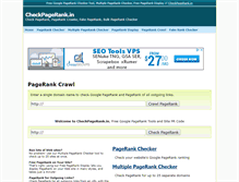 Tablet Screenshot of checkpagerank.in
